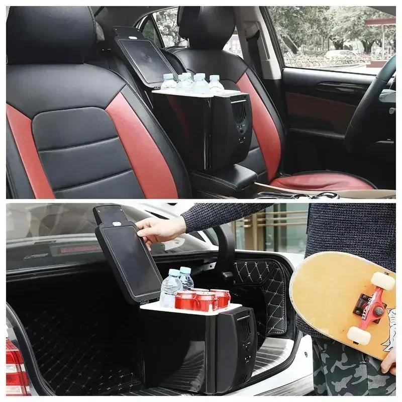 Frigorifero per auto, mini frigorifero, congelatore portatile, frigorifero a corrente continua da 12 V, refrigeratore termoelettrico da 6 litri per frutta.