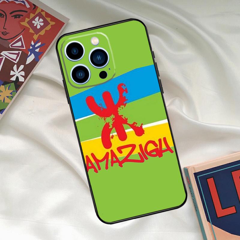 

Amazigh Symbol Berber Academy Phone Case For iPhone 16 15 14 13 12 11 17 Pro Max 15 16 Plus 12 Mini 16e 17 Air Funda Cover iPhone 11Pro MAX