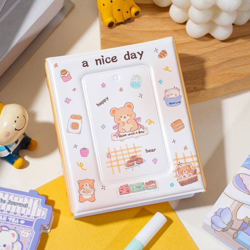 1 Stück 36 Fächer 3 Zoll Idol Karten Sammelalbum Niedliches PVC Fotoalbum Cartoon Fotokarten Aufbewahrungshülle