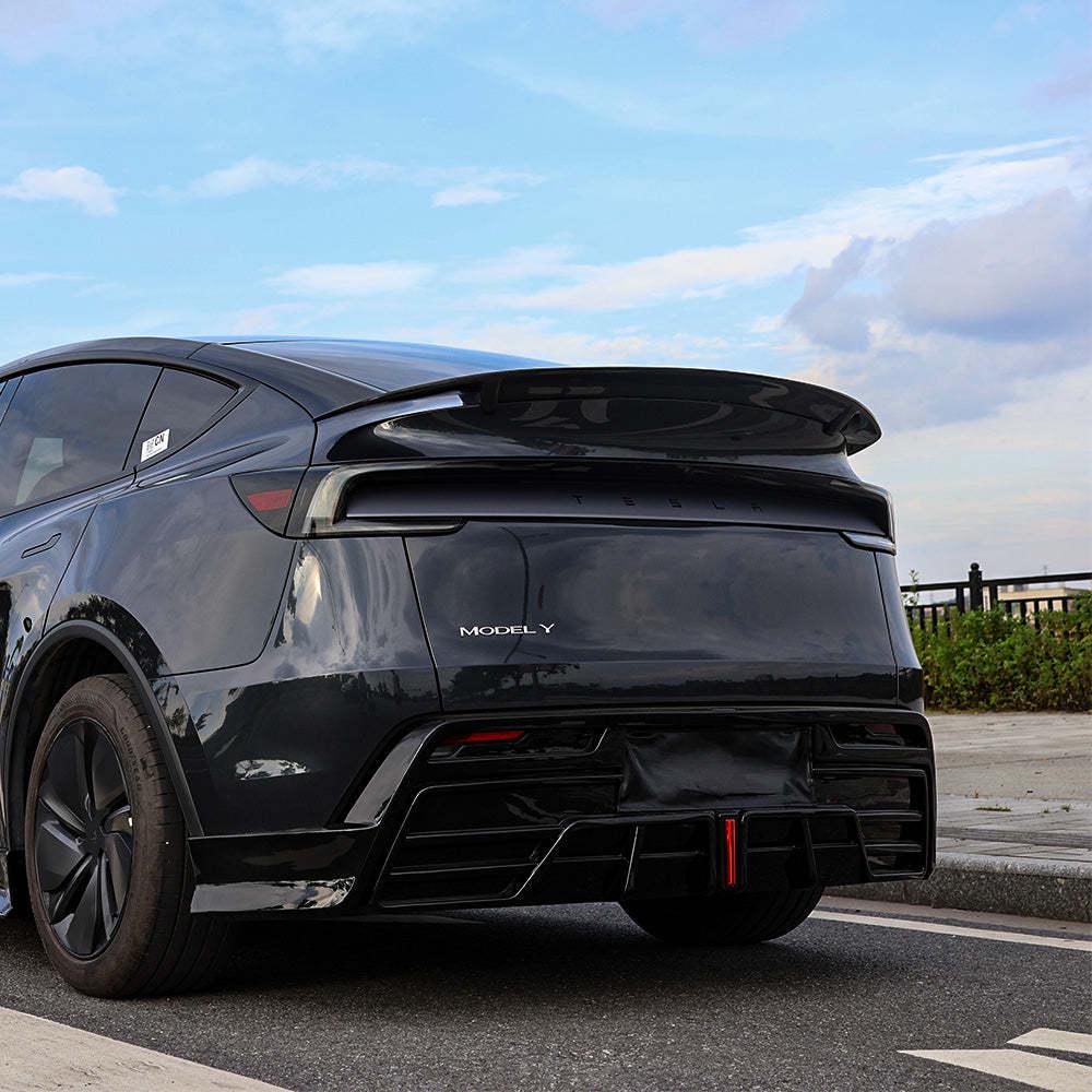 RT Style Real Carbon Fiber Rear Spoiler for Refreshed Tesla Model 3 Highland & Model Y Juniper
