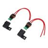 2PCS 12AWG Fuse Holders with 30A Standard Blade Fuse Water Proof Cover Kit for ATO ATC Car RV Truck Boat 20CM