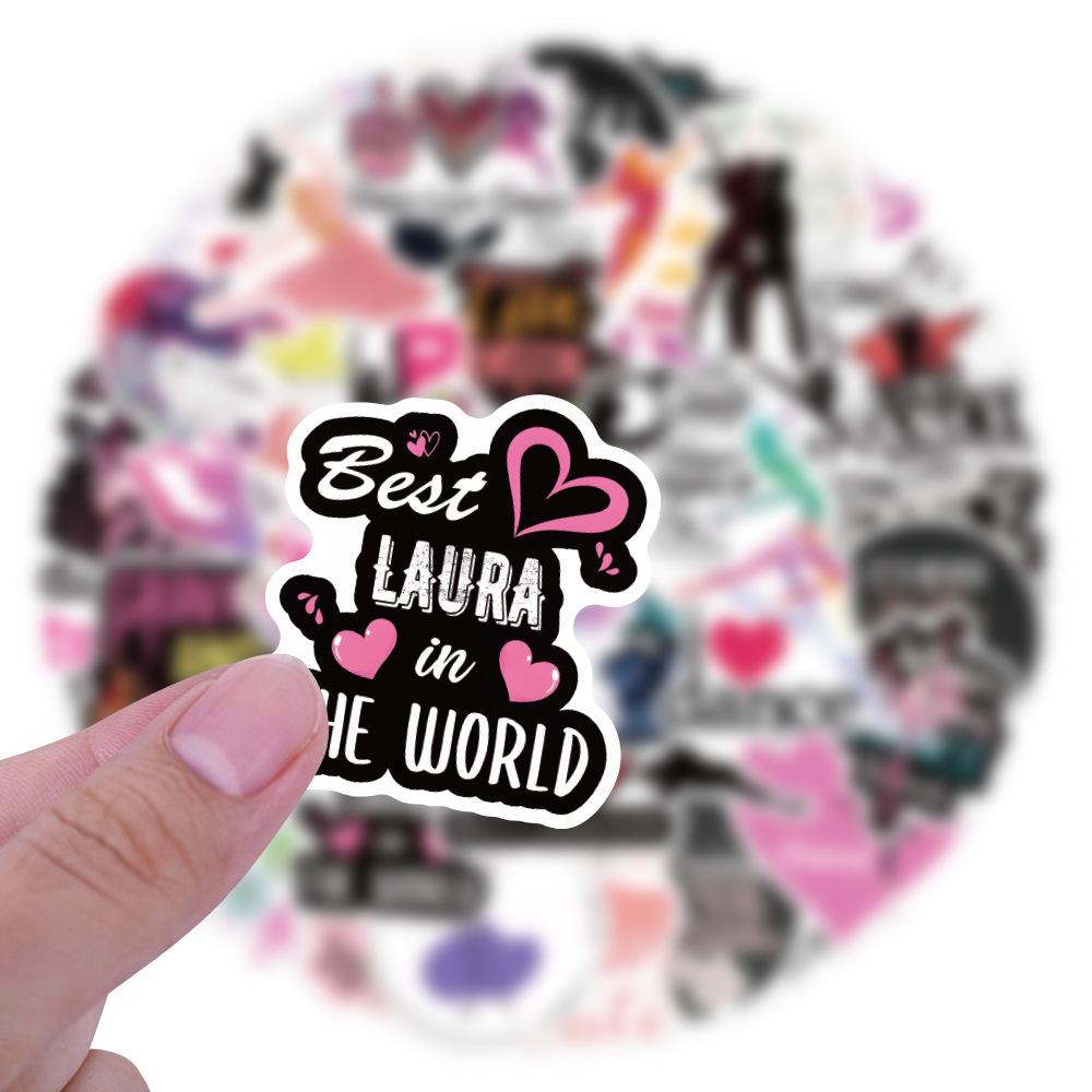 Cartoon Dance Graffiti Stickers - 60 Waterproof Sheets for Journals, Stationery, Water Cups, and Computers