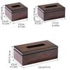 Imitation Walnut Wood Desktop Tissue Box Square Tissue Dispenser Modern Paper Storage Box  Bedroom