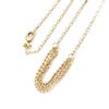 Les Trésors De Lily [J0869] - Gold Plated Necklace 'Choreography' Gold - 4 Rows 5 Cm