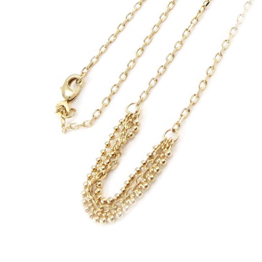 Les Trésors De Lily [J0869] - Gold Plated Necklace 'Choreography' Gold - 4 Rows 5 Cm
