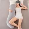 Ou Bei Rong Leg-Clasping Long Pillow for Girls and Pregnant Women - Warm, Velvet Touch, Removable and Washable Pillow Core