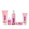 PLIX Pachet de 5 produse pentru îngrijirea pielii Guava & Trandafiri | Demachiant, Loțiune Tonică, Ser, Cremă Hidratantă, Cremă de Protecție Solară SPF 50+