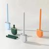New 1 Wall Hanging Long Handle Toilet Brush Durable Suitable for Bathroom Toilet Cleaning Silicone Cleaning Brush Easy To Clean
