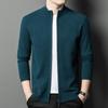 Jinju Men's Stand-Collar Zip-Up Knit Cardigan