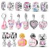 925 Silver Charms Beads Fox Headphones Butterfly Dog Pendants Fit Women Girls Original Bracelet DIY Gifts