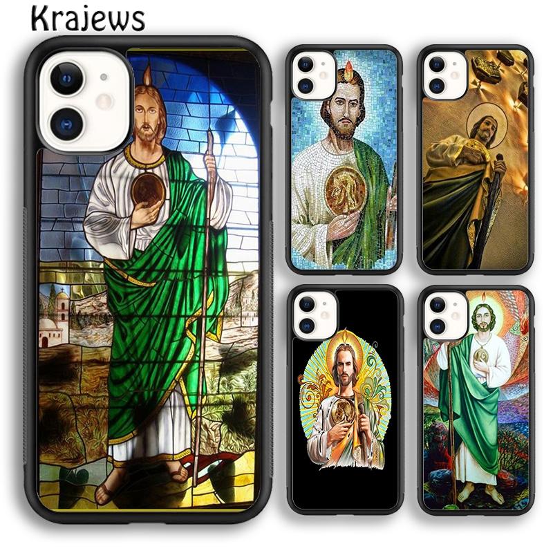 Krajews San Judas Soft Phone Case Cover For IPhone 18 17 Air 16 15 14 plus 11 12 13 pro max coque Shell Fundas