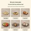 HUIWEN Transparent Gold Water Wave Snack Plate Set