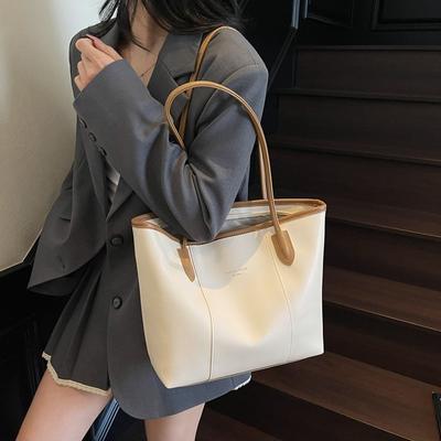 Retro Nischen-Tragetasche Damen 2025 Neu Große Kapazität Texturiert Einfach Schultertasche Schultasche