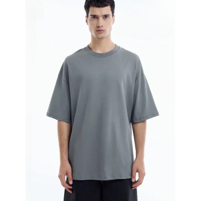 Summer Round Neck Fashionable Casual Pure Cotton Solid Color T-shirts Short Sleeved Men's T-shirts