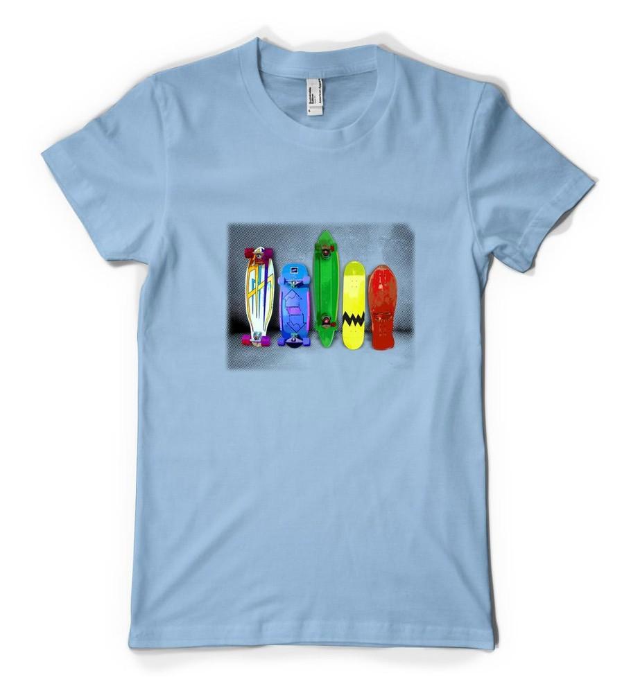 

Personalised Skateboard Decks Line Up Hawk Exteme Sport Adult And Kids T-Shirt 2XL