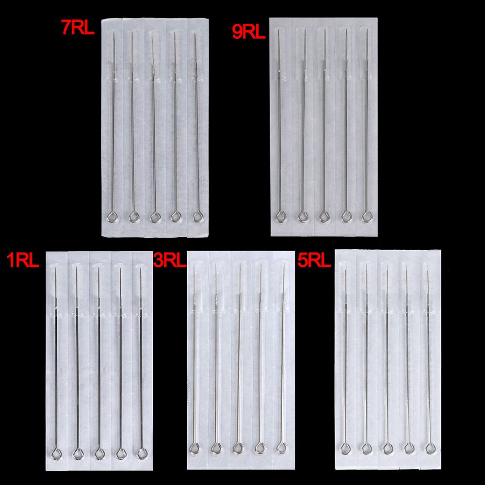 5/10 Pcs Fashio Standard Length Beauty Needle 1/3/5/7/9/11 RL Sterile Needles Stainless Steel  Needles