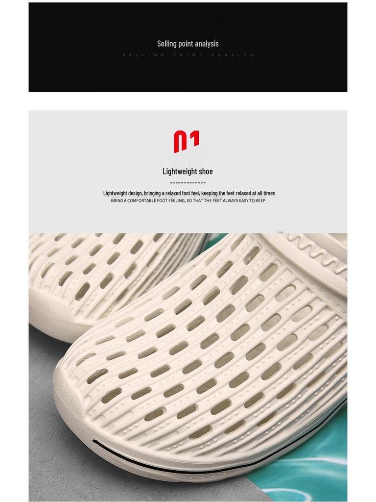 Herren Trendige EVA Sommersandalen: Step-On-Comfort Hausschuhe für drinnen und draußen