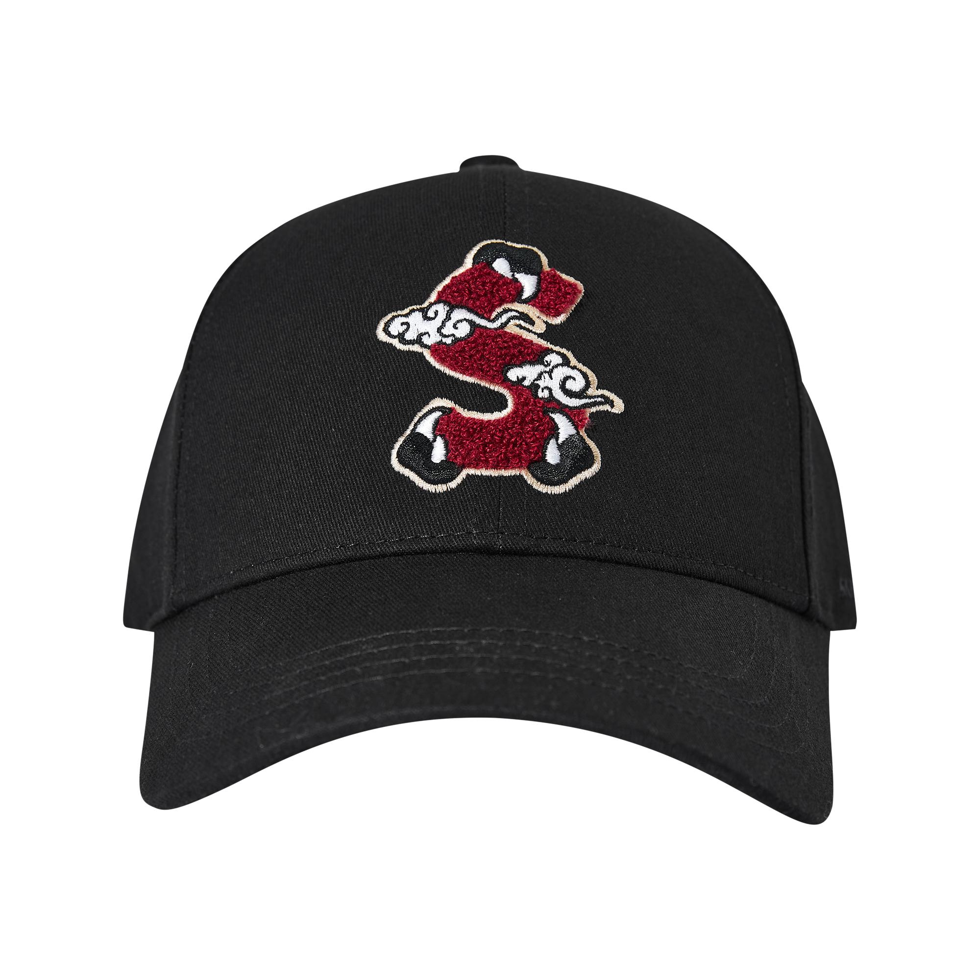 Skechers Letter Embroidery Baseball Cap Unisex caps Charcoal L124U014-0018 F