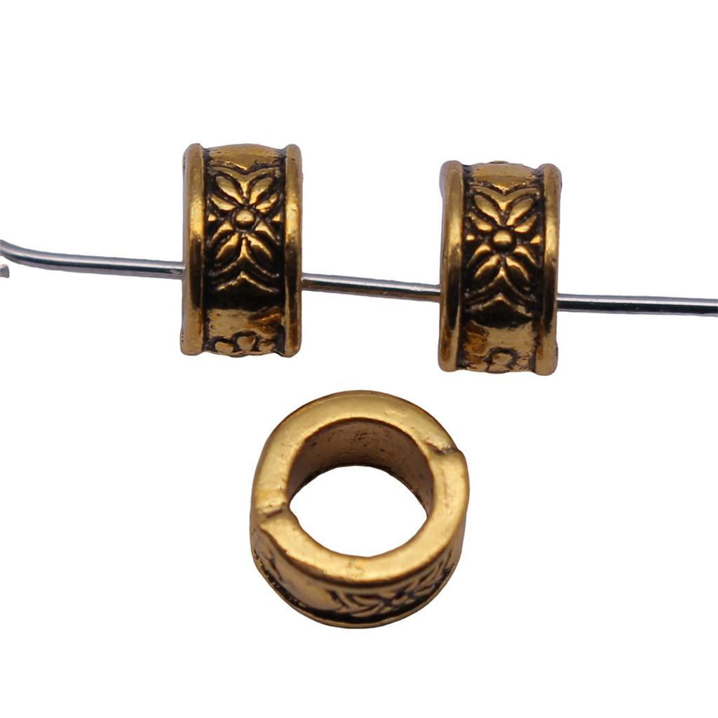 Large Hole Dot Spacer Beads Multi Color Charms For Bohemian Jewelry Findings