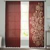 Flowers Branches Texture Abstract Tulle Window Curtains Living Room Organza Sheer Voile Curtain Bedroom Kitchen Home Decor Drape