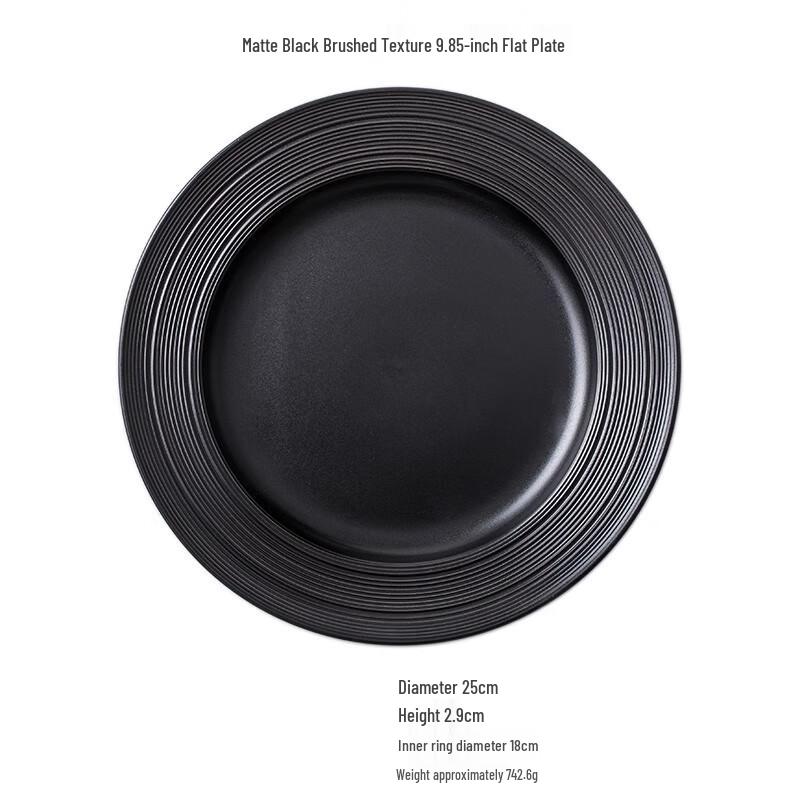 Nordic Ceramic Steak & Pasta Plate