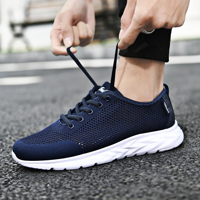 Fashion Men's Lightweight Outdoor Running Soft Soled Casual Walking Non Slip Summer Tenis Masculino Breathable Casual Running Shoes