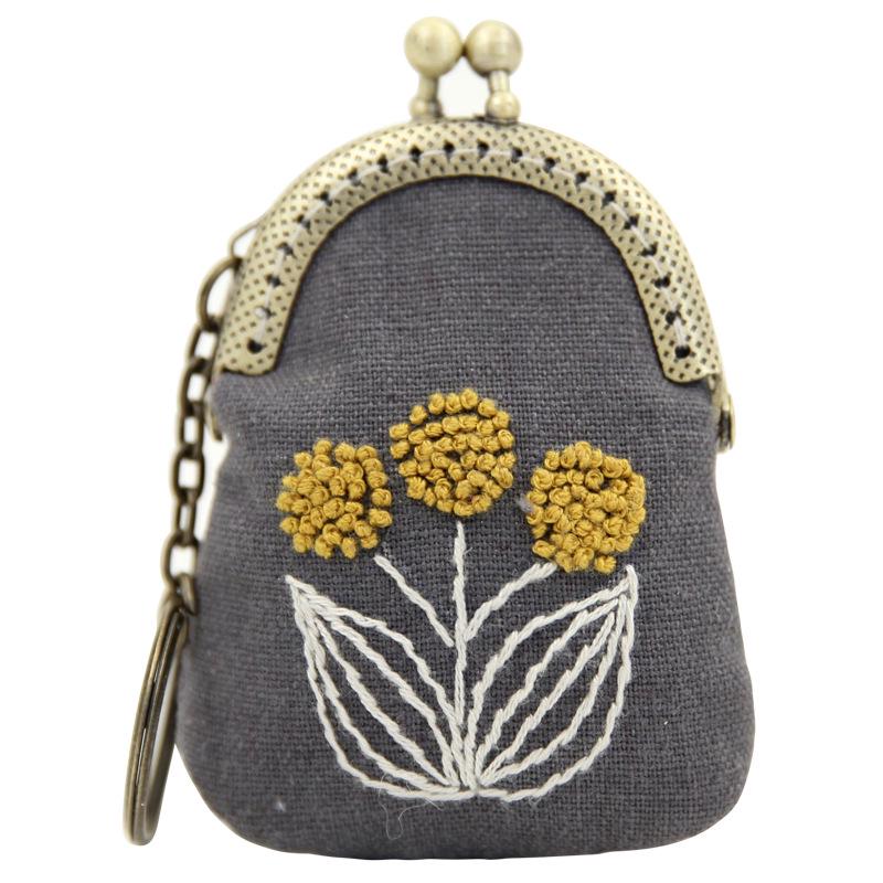 Lu Embroidery Necklace & Coin Purse DIY Kit - Handmade Gift for Girls