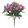 Artificial Impatiens Bunch UV Resistant Faux Flowers Low Maintenance Fake Impatiens Bouquet for Indoor Vase Planters Balcony Decorations