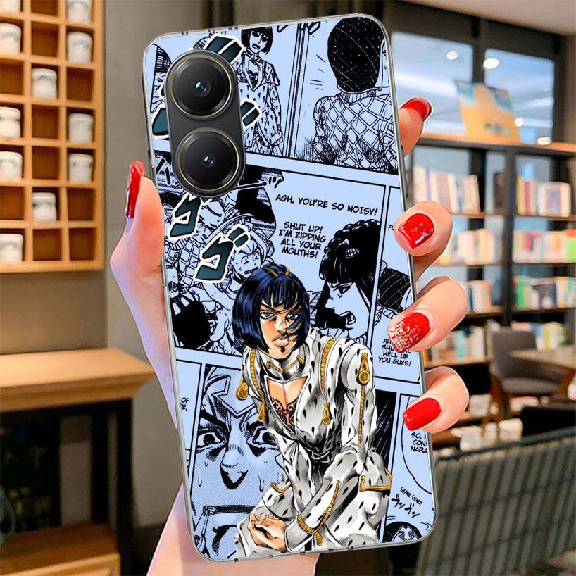 JoJo Adventure Bruno Buccellati Phone Case For Xiaomi Poco F7 Ultra X7 X6 X5 Pro M7 Redmi 15C 15 13C 13 12C 12 10C 10 9A 9C 9T 9