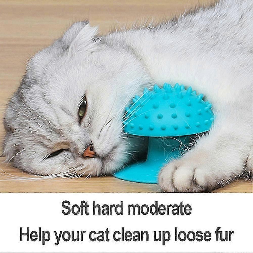 2025 Latest Model With Suction Cup Pet Cat Massager Cats Self Groomer Combs