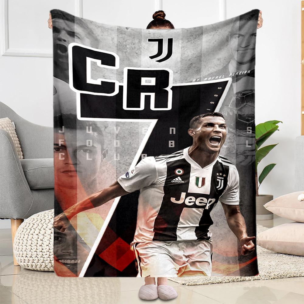Ronaldo Legacy Continues Blanket Durable Comfort Suitable for Sofa Seaside Picnics All-Season Use Modern Style