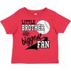Inktastic Little Brother And Biggest Fan- Baseball Family Fan Toddler T-Shirt
