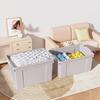 Qingye Mu Large Plastic Storage Box with Wheels, 70L Capacity, Gray, 1 Piece