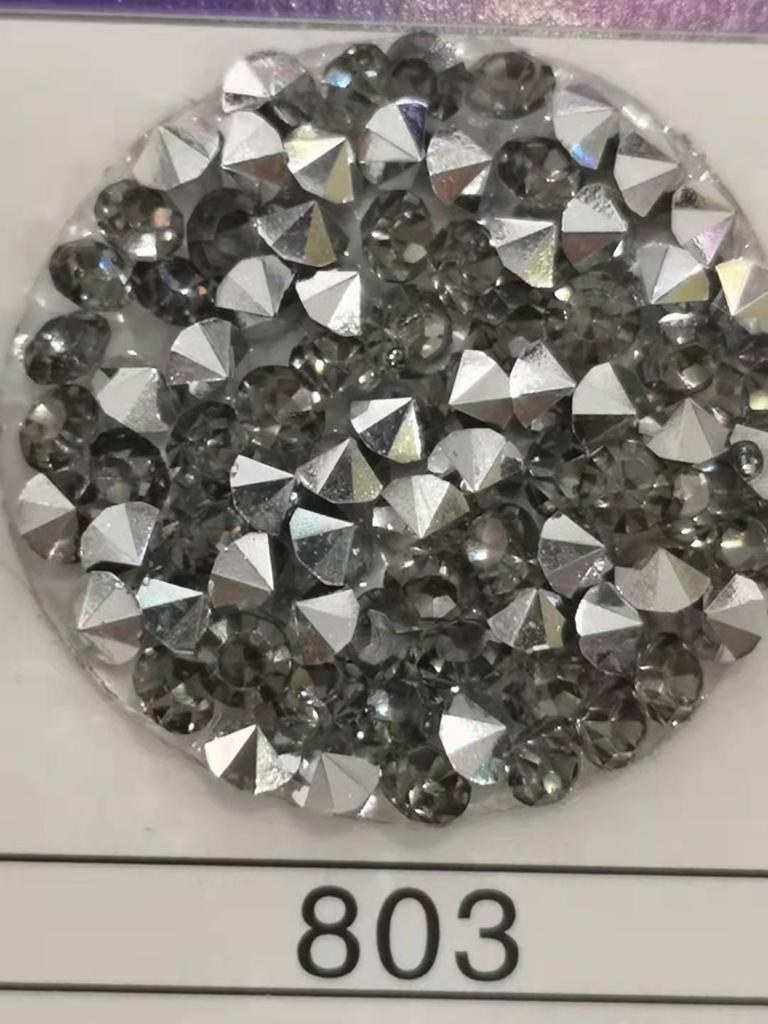 3mm Resin Drill Tip with Silver Plated Acrylic Diamond for DIY Wedding, Mobile Phone, and Clothing Accessories
