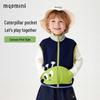 MQDMINI Kids' Stand-Up Collar Vest with Curved Pockets