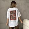 BF style American printing loose retro ins% pure cotton short-sleeved national tide European and American style age reduction niche T-shirt women's