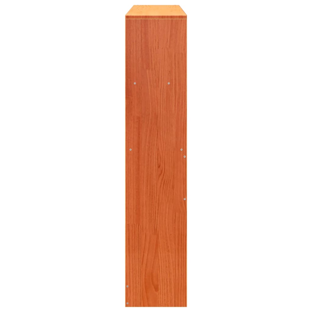 Headboard with Storage Space Wax Brown 150 Cm Solid Pine Wood