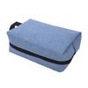 2Pcs Storage Bag Travel Cosmetic Bag Waterproof Canvas Toiletry Pouch for Make Up Skin Care ProductBlue
