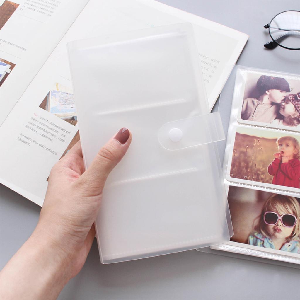 Přenosné 3palcové organizéry na fotografie s průhlednými PVC stránkami, design proti žloutnutí, pro cestování, svatby a promoce