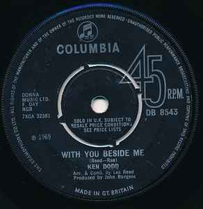 

7inch Record KEN DODD - With You Beside Me DB8543 Columbia 1969 UK Pop Used