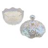 Crystal Glass Jar 400g White Crystal Degaussing Bowl Elegant Exquisite Candy Jewelry Container with