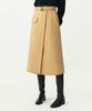 Artid Stitch Point Wrap Skirt_Beige