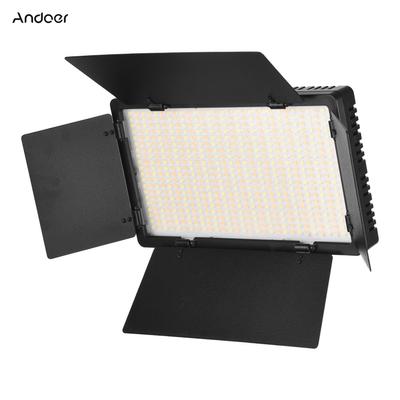 Andoer LED-600 LED-Videoleuchte, professionelles Fotografie-Lichtpanel, 600 helle Lichtperlen