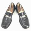 Salvatore Ferragamo Italy Made Leather Bit Loafers Black 7EE 25.0(USED)