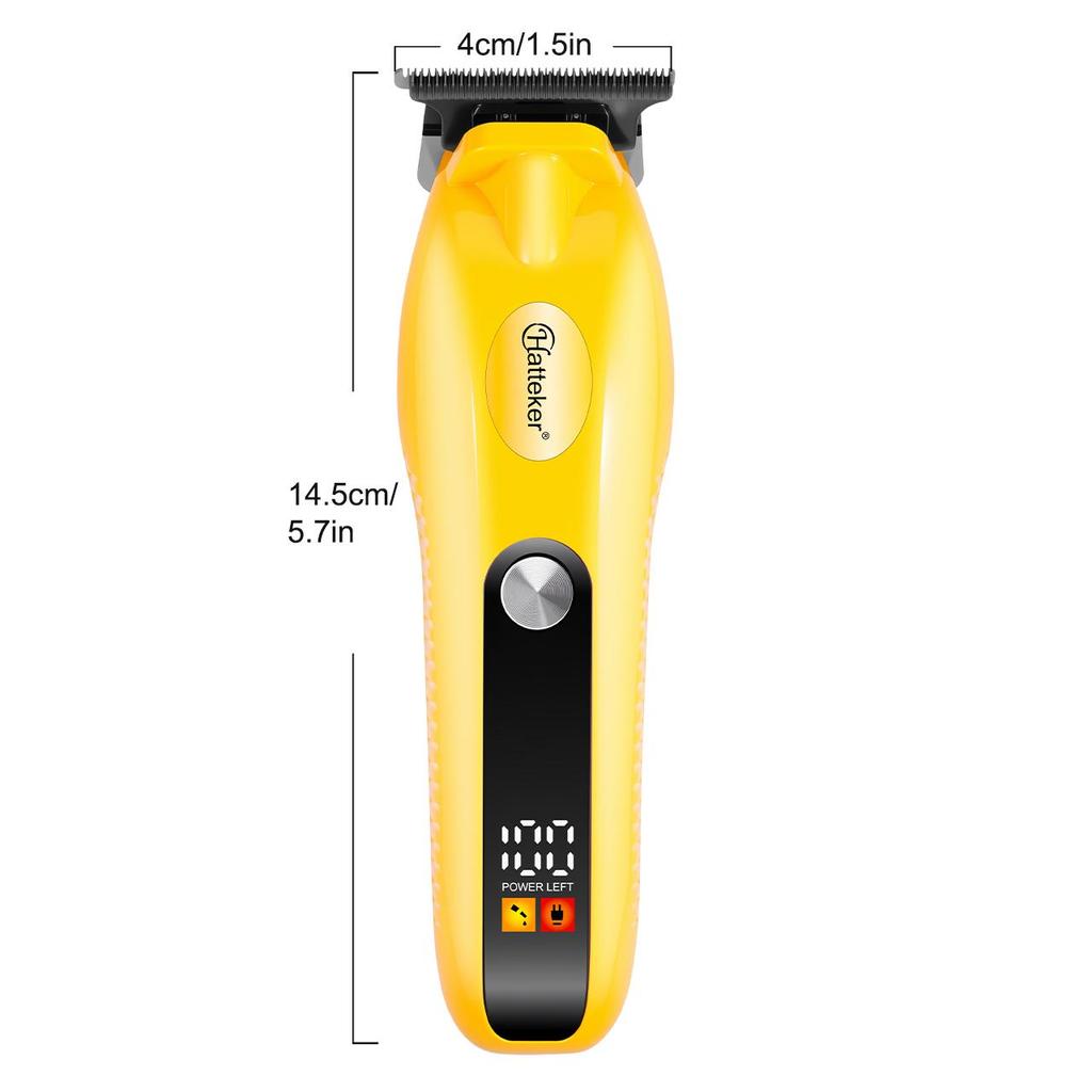 Electric Clippers Cordless Digital Display with LED Screen for Professional Barber Use Shaving and Oil Headcut Sculpting USB Rechargeable