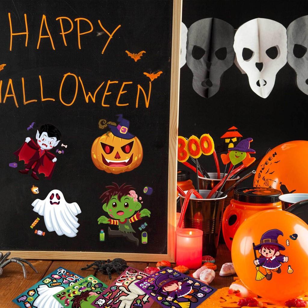 Theme Halloween Creative Vampire Pumpkin Kids Stickers For Diy Projects Fun And