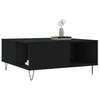  Coffee Table, Black, 80x80x36.5 Cm, Wood-based Material