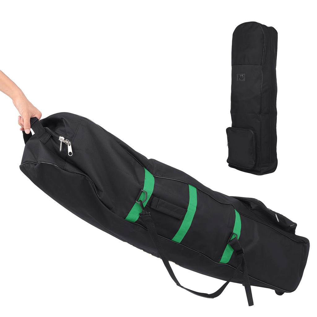 Golf Aviation Bag with Wheels Foldable 600D Oxford Golf Club Case Cover Travel Bag Storage Pouch