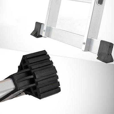 2 fundas versátiles para escaleras, fundas plegables para pies de escalera, almohadillas antideslizantes para escaleras