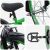 Kids  Bicycle 16 Inch for Ages 4 6 Green & Black